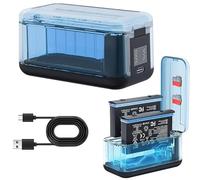 Hub de chargeur de batterie pour Insta360 X4 Air, station de stockage de charge à deux batteries pour Insta 360 X4 Air Action Camera Étui de chargement avec câble de charge USB de type C (sans