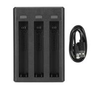 Hub de Chargeur de Batterie Rapide pour Insta360 X3, Station de Stockage de de Batterie Rapide Portable à 3 Canaux avec Câble USB Type C