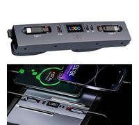 Hub de chargeur de voiture pour Tesla Model Y Juniper 2025 2026/Model 3 Highland 2024 2025, câble rétractable, accessoires de console centrale