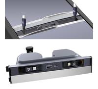 Hub de chargeur USB compatible avec Tesla Model 3 Highland 2024-2025/Model Y Juniper 2025+, 65 W 4 ports rétractables, câbles de charge rapide pour console centrale