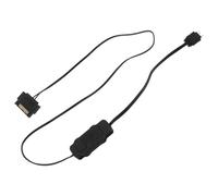 Hub de Contrôle des Ventilateurs PC en Plastique 5v 3 Broches Noir | Réglage de Vitesse, Régulation Thermique Intelligente, Mini Module Interne, Câble de Commande, Usage Bureau