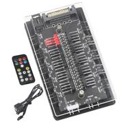 Hub de contrôleur ARGB | ARGB Splitter Hub Fan Splitter - Répartiteur de ventilateur de hronisation de concentrateur multi-ports pour le contrôle de la température des accessoires PC, en-têtes de