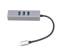 Hub de Données USB C à 4 Ports, Hub USB Externe pour Ordinateur Portable Haute Vitesse 5 Gbit/s, Répartiteur USB C alimenté pour, MacOS,