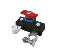 Hub de liaison de batterie de voiture avec interrupteur Master Cut Off, isolateur de déconnexion robuste pour systèmes 12 V/24 V - Coupe-circuit universel et coupure d'alimentation (style argent