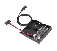 Hub de panneau avant USB 3.2, hub de panneau avant de 3,5 pouces, baie de lecteur de disquette 10 Gbit/s 4 ports, panneau avant de type C, puce Gen2, puce VL82, Plug and Play, 10 11,