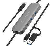Hub de partage d'affichage - J5CREATE - JCH462-N - 2 ports (2 PC) - Multi-touch / gestes / stylet - KVM gris