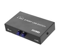 Hub de Partage de périphériques Compact USB 2.0 2 à 4 Ports, commutateur USB Facile à Utiliser, commutateur de Partage de Connexion Stable pour Scanner d'imprimante PC (Manuel 2 Ports)