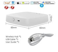 Hub de passerelle intelligent, domotique, Kit d'alarme de sécurité pour scène, porte et fenêtre PIR, capteur de température et d'humidité, moniteur Smart Life-Wireless Zigbee Hub