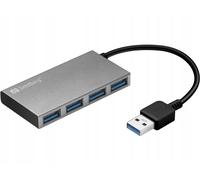 Hub de poche USB 3.0 Sandberg à 4 ports (133-88)