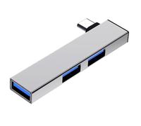 Hub de port USB, hub d'extension de port USB 3.0, rallonge USB portable haute vitesse avec dissipation de chaleur rapide 5 Gbps pour l'école, 3,1 x 0,5 x 0,27 pouces