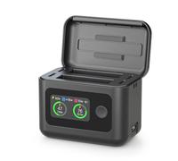 Hub de Recharge Intelligent 5-en-1 avec écran LCD Batterie pour Insta360 X6, boîtier de Recharge Rapide 27 W, Double Chargeur de Batterie, Chargeur Portable et Station de Rangement
