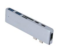 Hub de Station d'accueil Multiport USB 3. Argent 7-en-2 pour Pro & - Port 4K Haute Vitesse