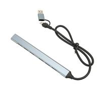Hub de Type C avec 7 interfaces, Station d'accueil USB 3.0, Adaptateur multiport Haute Vitesse 5 Gbps avec boîtier en Alliage d'aluminium, Dock USB-C Plug and Play pour Ordinateur