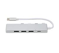 Hub de Type C, Hub USB C 5 Interfaces Plug and Play en Alliage d'aluminium pour Ordinateur Portable