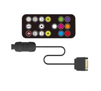 Hub de ventilateur ARGB et PWM avec 10 ports de sortie et double interface d'alimentation à 15 broches pour un refroidissement fiable du PC (carte principale)