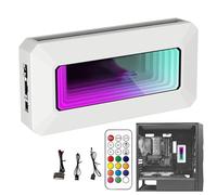 Hub de ventilateur ARGB PWM - 11,4 x 5,5 x 2 cm - Contrôleur de ventilateur de carte mère à 8 ports - Algorithme de prisme - Excellent contrôle intelligent de la température pour logiciel de