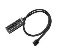 Hub de ventilateur PC - Module répartiteur de refroidissement à 4 broches, carte contrôleur de ventilateur pour boîtier d'ordinateur, hub de distribution multiport, dispositif d'extension de courant