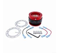 Hub Déconnexion Rapide Alliage pour aluminium Racing Hub Déconnexion(Red) | Verrouillage sécurisé, installation rapide, compatible pour momo, idéal course, design compact