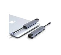 Hub d'extension intelligent, adaptateur USB-C portable 8 en 1 avec charge rapide PD, fonction Thunderbolt, adaptateur HDMI 4K, Ethernet RJ45, USB 3.0