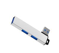 Hub d'extension USB 3.0 en alliage d'aluminium avec port 3 USB pour Windows Linux et appareils Android, transfert de données stable, adaptateur USB portable
