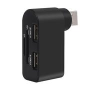 Hub d'extension USB - Boîte de séparation en d'aluminium, réplicateur de Port à Angle réglable, Bloc de Distribution Plug and Play, extenseur de périphérique alimenté par Bus | avec indicateur
