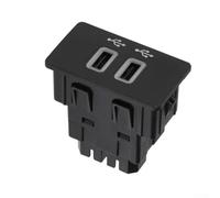 Hub double interface USB HC3Z-19A387-B Convertisseur de puissance de voiture pour Ford - Remplacement rapide du port de charge avec indicateurs d'activité pour la navigation et l'audio