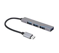 Hub extenseur de type C vers 4 ports USB 2.0 - Mini portable - Interface d'alimentation USB pour ordinateur portable et tablette