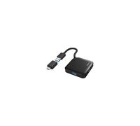 HUB HAMA 4 ports USB-A 3.2 + ADAPT USB-C NR