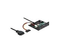 DeLock Hub interne 3,5" USB 3.2 Gen 1 4 ports Noir