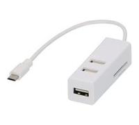 Hub & lecteur de cartes mémoire usb 2.0 otg lindy 42626