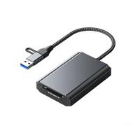 Hub Lecture 4-en-1 CFexpress A/B pour sd pour microsd Compact(CFeB) | Vitesse 10Gbps, USB 3.2 pour Gen 2, transfert fichiers lourds, vidéos 8K, montage rapide