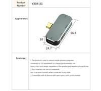 Hub multifonction de Type C, 3.55mm, Jack PD100W, USB3.0/USB2.0/USB3.1, Compatible HDMI, accessoire de séparation pour ordinateur portable