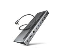Hub multiport USB-C - AXAGON - HMC-4KX3 - 3x USB-A - 2x HDMI - 1x Ethernet