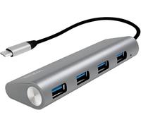 Hub Multiport USB-C® (USB 3.1) LogiLink UA0309 4 ports gris