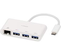 Hub Multiport USB-C (USB 3.1) Vivanco CC UC UA3RJ45 Blanc