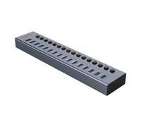 Hub Orico BT2U3-16AB 16x USB-A 3.0 mit Schaltern - grau