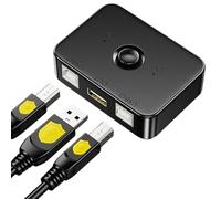 Hub Partage Imprimante USB - Splitter USB,Poste Sélection Ordinateur Pour Bureau Ménage Salle De Contrôle Présentations