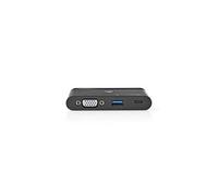 Hub pour ordinateur usb type-c usb-c / usb 3. 0 / vga power delivery 100 w noir