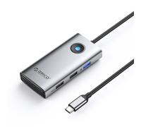 Hub PW11-5P Répartiteur HDMI USB-C vers USB-A et USB-C PD - Gris