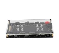 Hub PWM ARGB 8 Voies, Hub PWM à Gradation RVB 2 en 1 avec Support Adhésif, 8 Ports pour Ventilateur de Boîtier D'ordinateur
