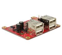 Hub Raspberry Pi USB Micro-B femelle / USB Pin Header - 4x USB Type A femelle