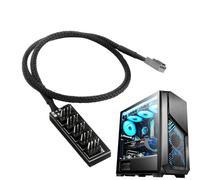 Hub répartiteur de ventilateur - Carte de contrôle de refroidissement PC, adaptateur d'en-tête de ventilateur multi-connecteurs | Hub de ventilateur d'ordinateur pour une gestion efficace du flux