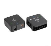 Hub répartiteur de ventilateur compact PWM 6 ports entrée 12 V CC avec réglage manuel de la vitesse pour contrôle du flux d'air PC (Type-C + DC)