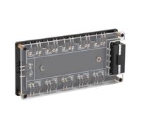 Hub Répartiteur LED ARGB, Gestion Efficace des Fils, Large compatibilité, Alimentation 4D Puissante pour Cartes Mères, MSI, Gigabyte, avec Dos Adhésif