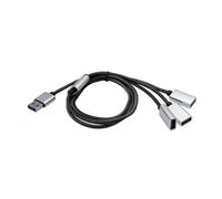 Hub répartiteur USB 2.0 mâle vers 3/2 USB 2.0 femelle pour ordinateur de bureau, ordinateur portable, chargeur de voiture