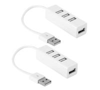 Hub répartiteur USB 4 ports haute vitesse pour MacBook, Surface Pro et PC. Connexion haute vitesse. Hub USB 2.0 4 ports. Accès facile. Transfert de