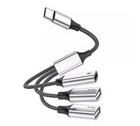 Hub répartiteur USB C OTG USB C de type C Adaptateur multiport avec vitesse de transfert de données rapide Câble de 25 cm