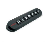 Hub ROLINE 14.02.5063 USB 2.0 vers USB 3.2 Gen 1 Type-A 6 Ports 5000 Mbit/s Boîtier Aluminium Noir, Alimentation 12V 2A