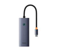 HUB Rozdzielacz 5w1 USB-C do HDMI USB-A USB-C PD 4K - szary