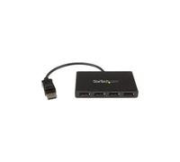 StarTech.com Répartiteur DisplayPort 1.2 à 4 ports, Adaptateur Multi-Moniteur DisplayPort vers 4x DP, Hub MST pour Ordinateur Quad 1080p 60Hz - Windows Uniquement, Pas de Pilote